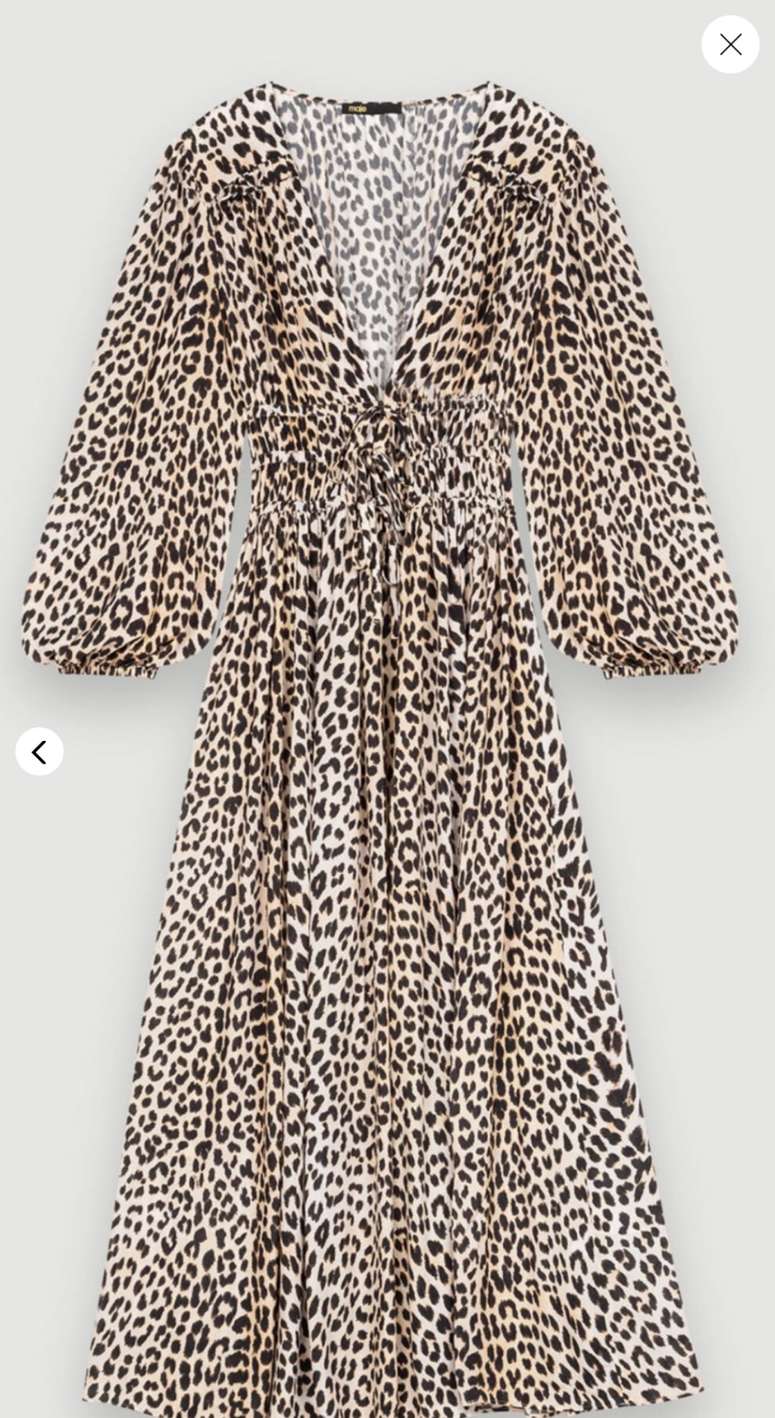 Vestido animal print