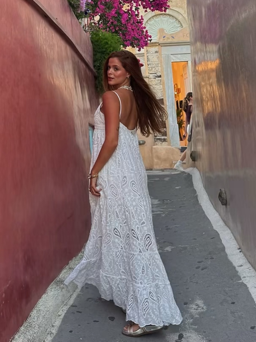 Vestido Bordado Paisley