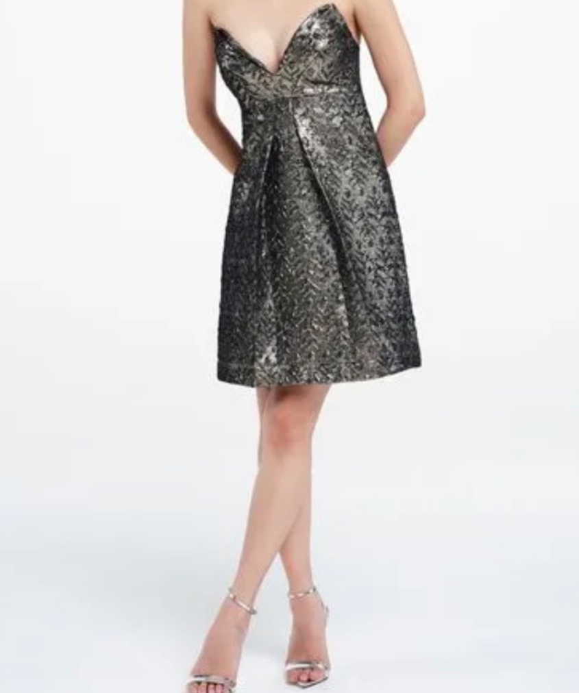 Vestido Jacquard Curto