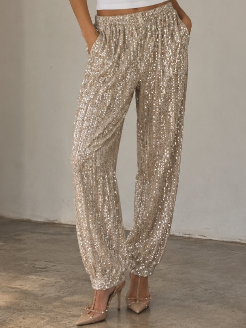 Calça paetê