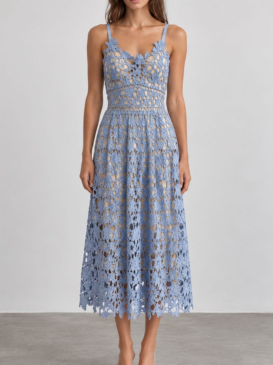Vestido Midi Rendado