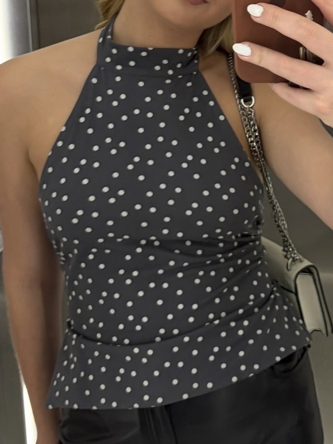 Blusa frente única Bolinhas