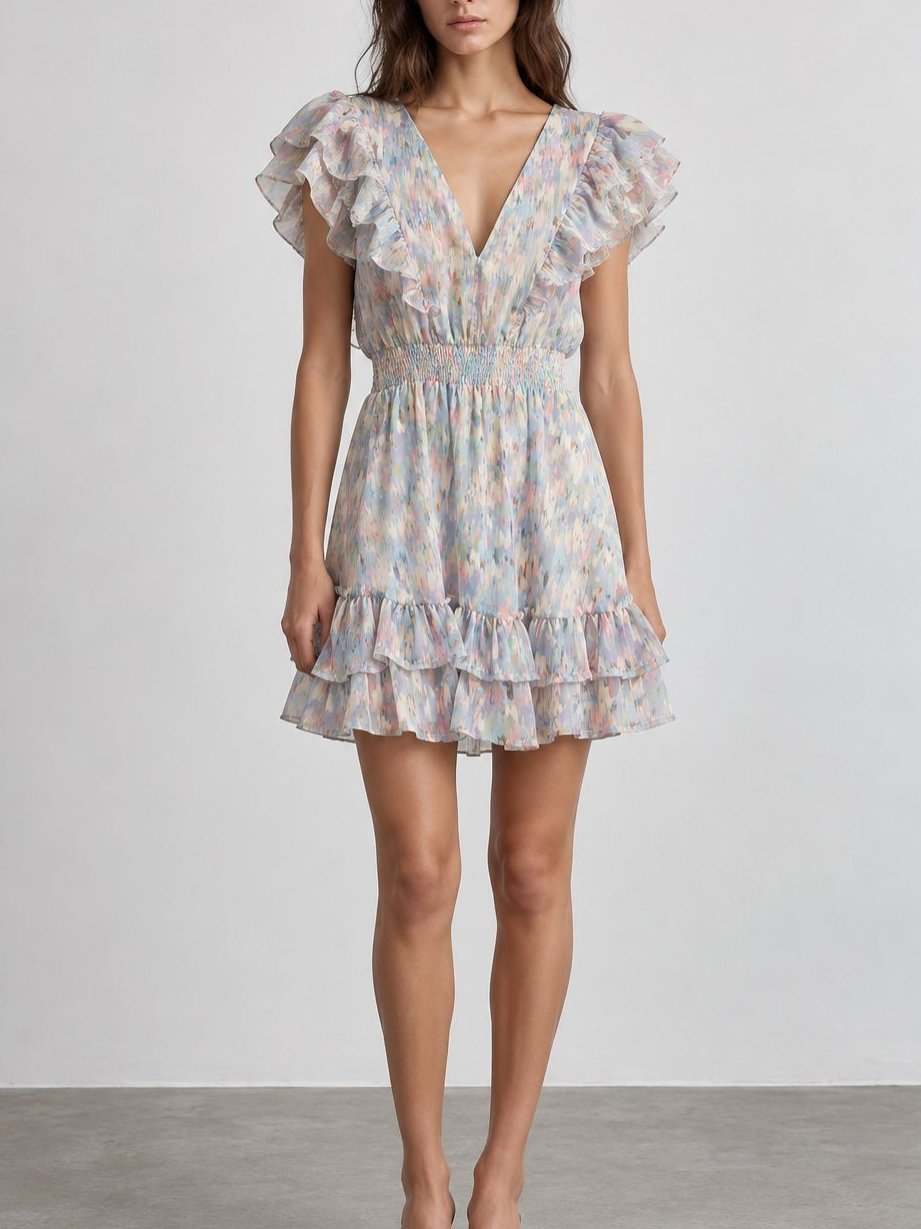 Vestido Curto Azul
