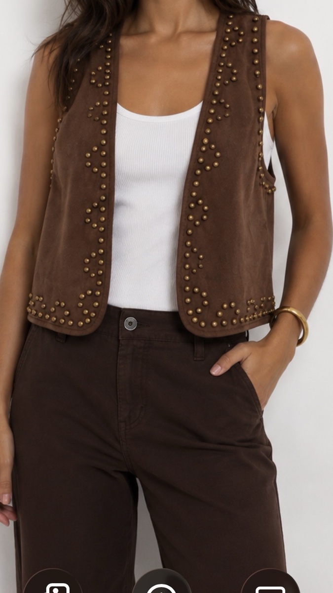 Colete suede