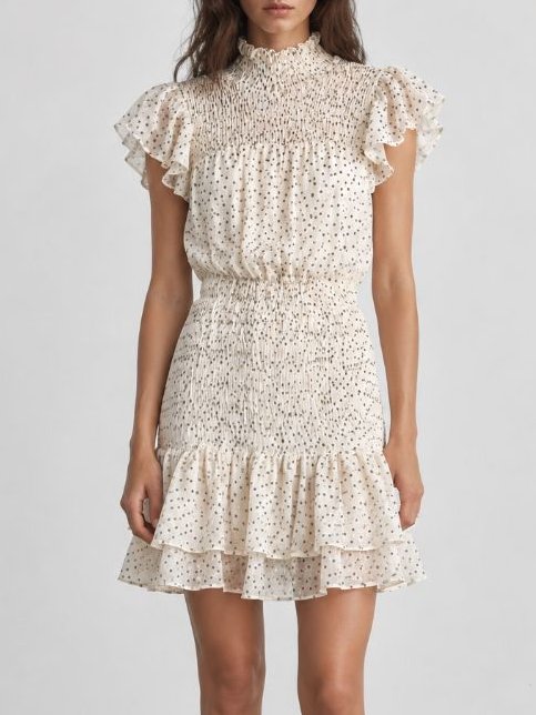 Vestido Curto Rodado