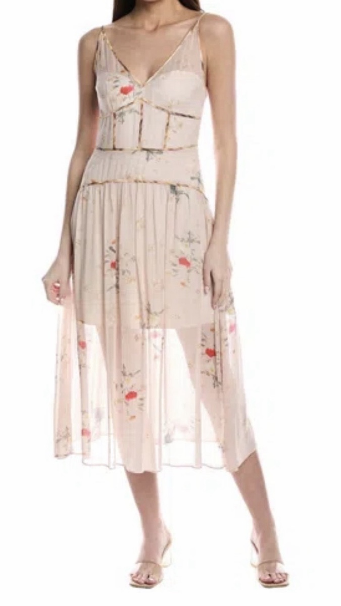 Vestido mídi estampado
