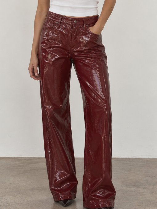 Calça Vinil Bordô