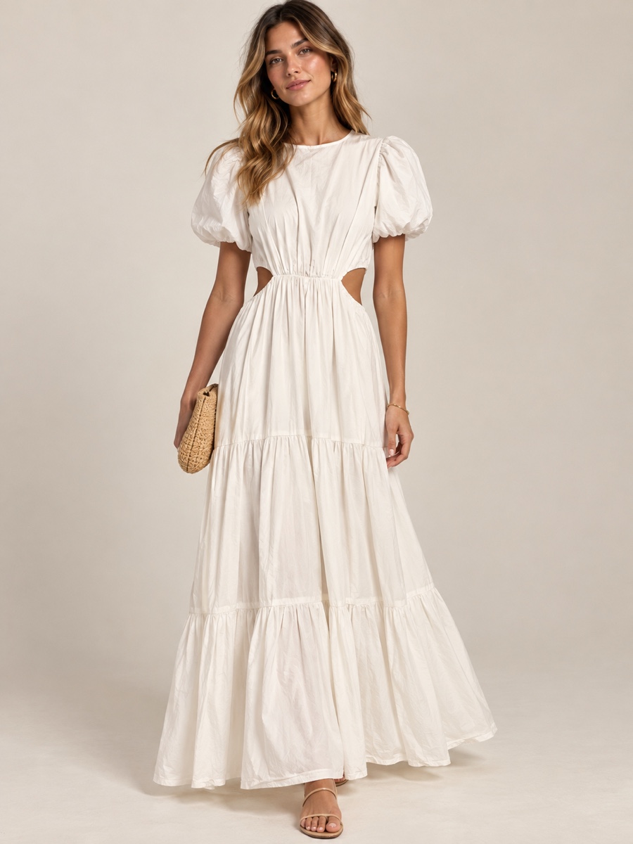Vestido aberto nas laterais