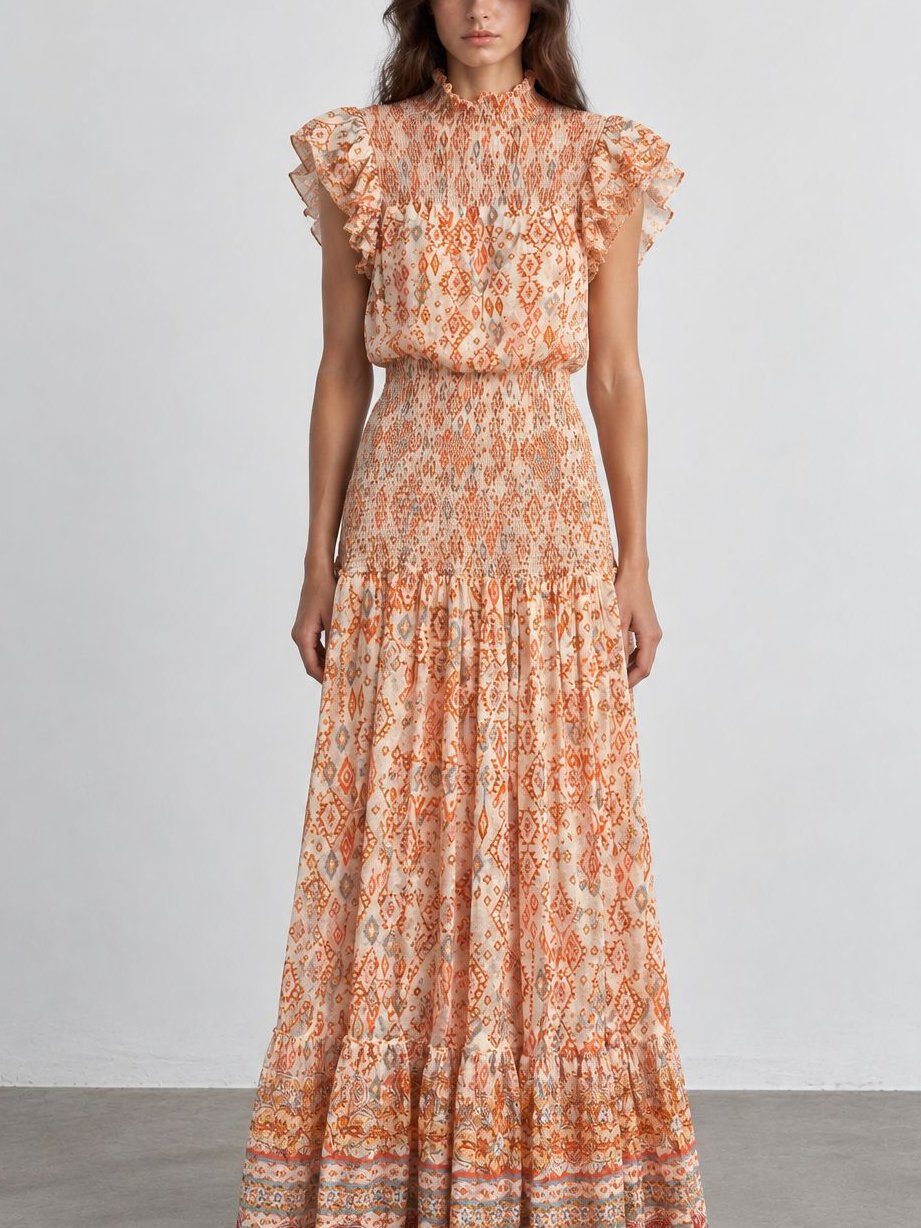 Vestido Boho Laranja