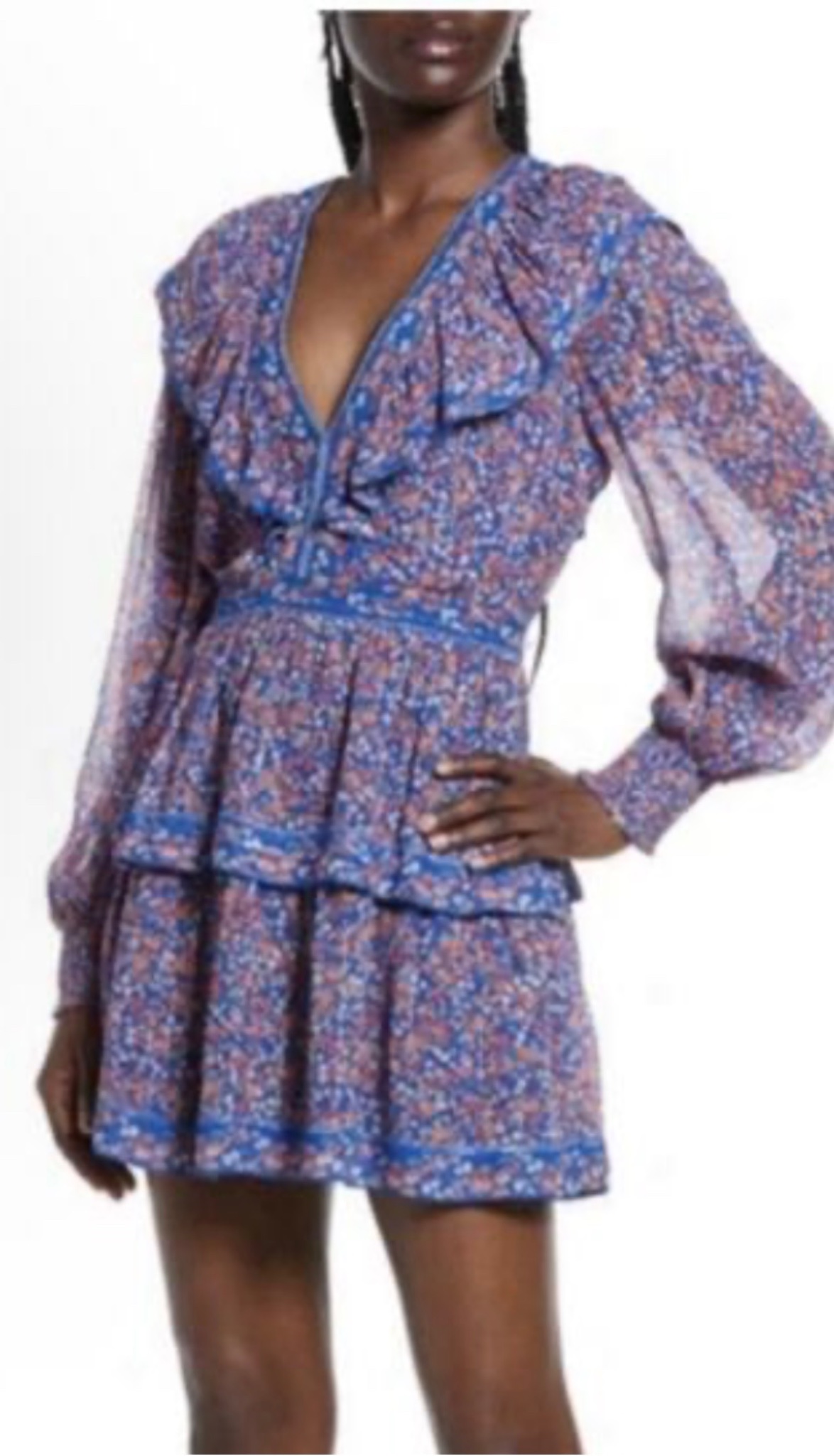 Vestido mini florido